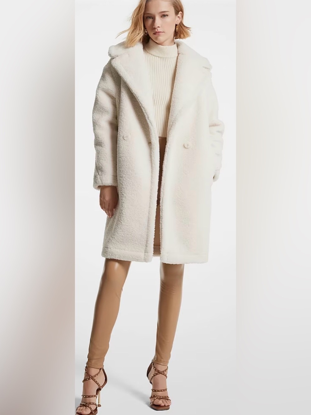 Michael Kors Sherpa Teddy Coat